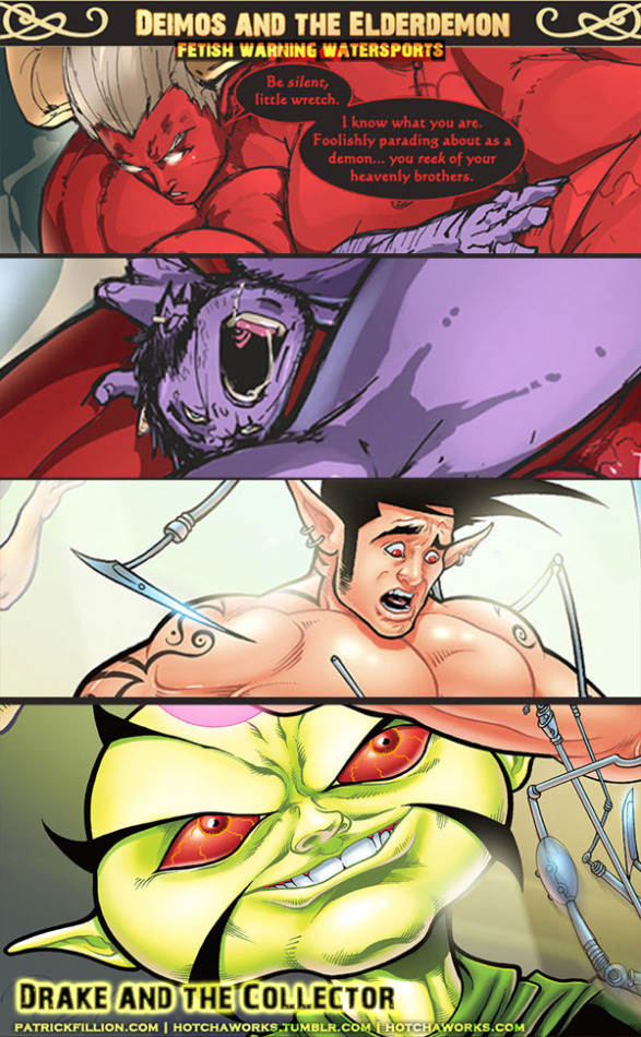 Drake & Deimos - The latest Hotcha & Patrick FIllion art trade.